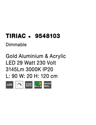 Ripplamp Triac LED 9548103 | Nova Luce | TavaGaisma.lv/et