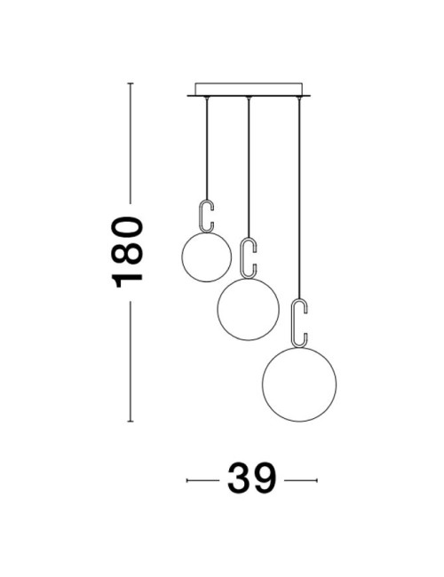 Подвесная лампа Hook Ø39 LED