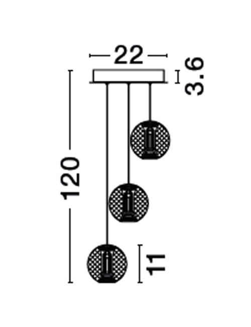 Pendant lamp Brillante Ø22 LED