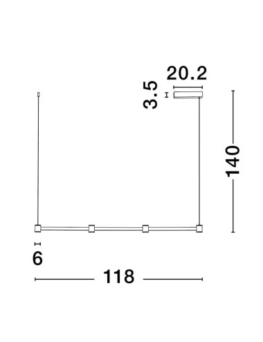 Pendant lamp Puize LED 9002051 | Nova Luce | TavaGaisma.lv/en