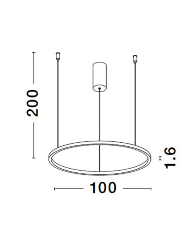 Ripplamp Tarquin Ø100 LED