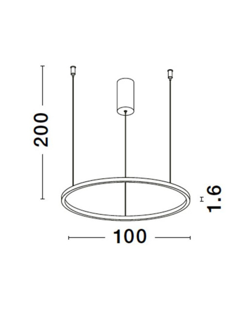 Pendant lamp Tarquin Ø100 LED