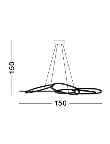 Подвесная лампа Nudos LED 9289083 | Nova Luce | TavaGaisma.lv/ru