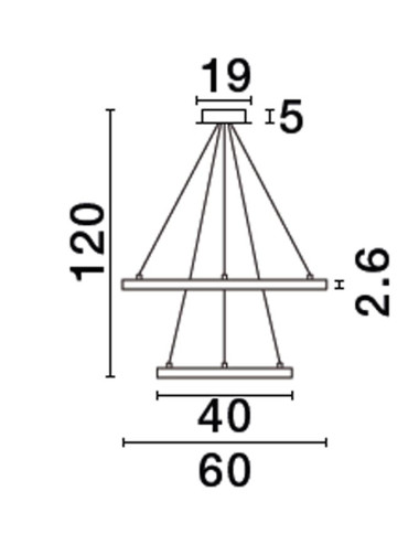 Pendant lamp Empatia Ø60 LED 9172864 | Nova Luce | TavaGaisma.lv/en