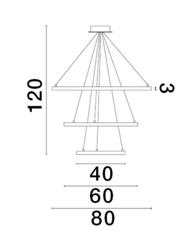 Riippuvalaisin Empatia Ø80 LED