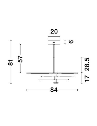 Ripplamp Raccio LED 9180780 | Nova Luce | TavaGaisma.lv/et