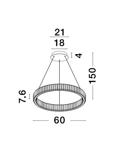 Chandelier Aurelia Ø60 LED