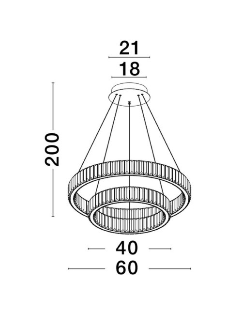 Lühter Aurelia Ø60 LED