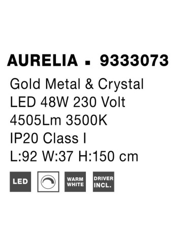 Sietynas Aurelia LED