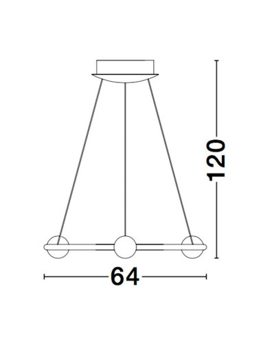 Piekaramā lampa Celia Ø64 LED 9820600 | Nova Luce | TavaGaisma.lv