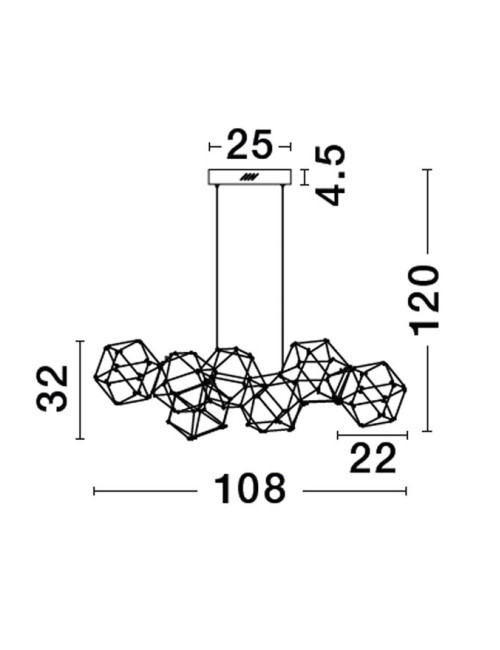 Pendant lamp Nebula LED