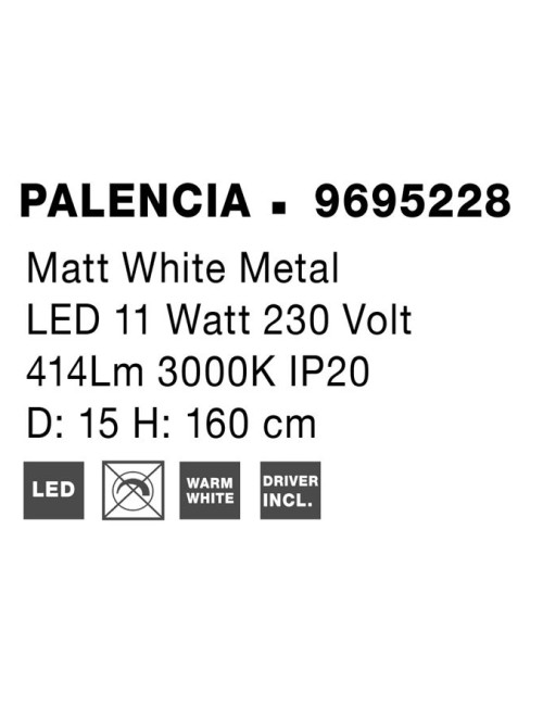 Pendant lamp Palencia Ø15 LED