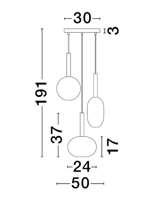 Pendant lamp Amelia Ø50