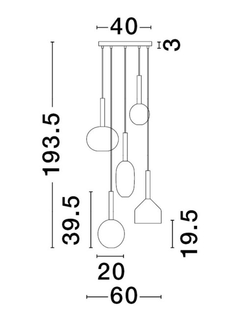 Ripplamp Amelia Ø60