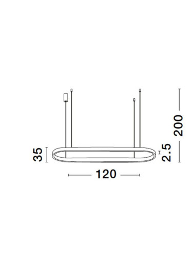 Piekaramā lampa Cuppe LED