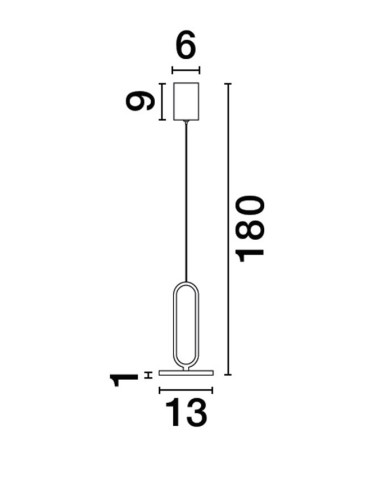 Piekaramā lampa Gea Ø13 LED