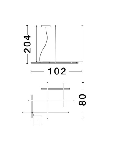 Pendant lamp Pace LED 9002055 | Nova Luce | TavaGaisma.lv/en