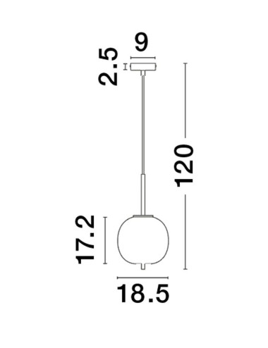 Pendant lamp Lato Ø18,5